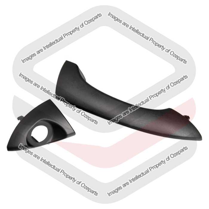 Ozeparts Fits BMW X5 E53 2000~2007 | FRONT or REAR Outer Door Handle (Black) | RH RHS Right Hand (Driver Side)