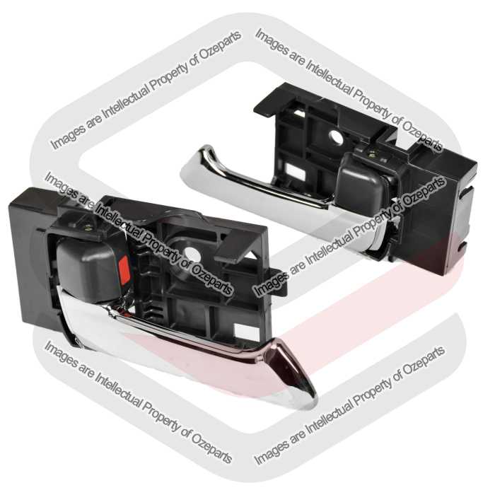 Pair LH+RH Inner Door Handle Front or Rear Chrome For Holden Rodeo RA 2003~2008
