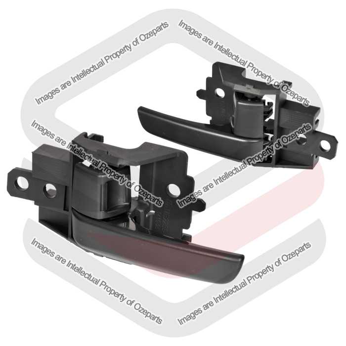 FRONT or REAR Pair LH+RH Inner Door Handle Black For Mitsubishi ASX 2010~On