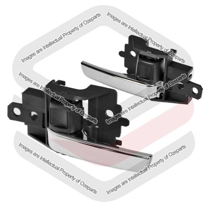 Door Handle Inner  Front or Rear (Chrome Black) (SET LH+RH)