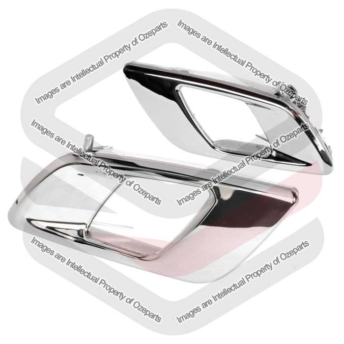 Ozeparts Fits Ford Ranger PX PX1 PX2 PX3 2011~2022 Ute | FRONT Inner Door Handle Levers + Spring & Pin (Chrome) | Pair of LH Left + RH Right
