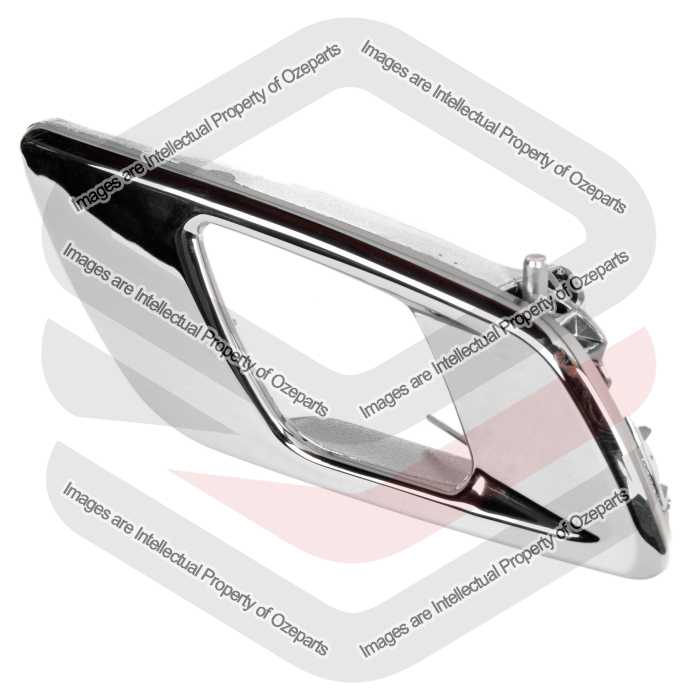Ozeparts Fits Ford Ranger PX PX1 PX2 PX3 2011~2022 Ute | FRONT Inner Door Handle Lever + Spring & Pin (Chrome) | RH RHS Right Hand (Driver Side)
