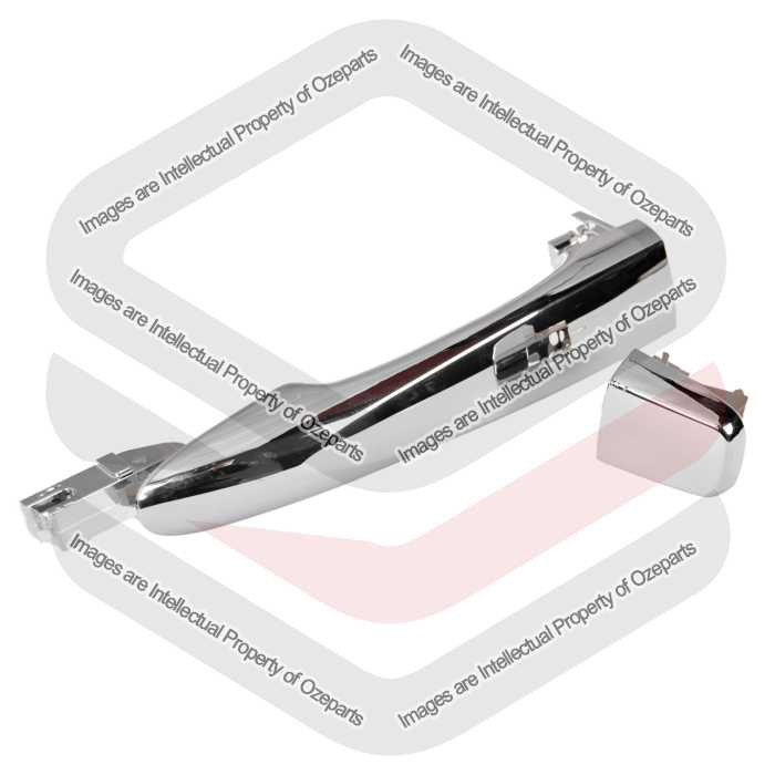 Ozeparts Fits Nissan Navara D23 NP300 2015~On | FRONT or REAR Outer Door Handle (Chrome) | 1 Unit (Front LH Left, Rear Left or Right)