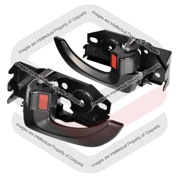 FRONT Pair LH+RH Inner Door Handle (Black) For Hyundai ILoad / IMax TQ 2007~2021