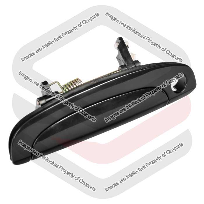Front LH Left Hand Outer Door Handle (Black) For Hyundai Getz Hatch 2002~2011