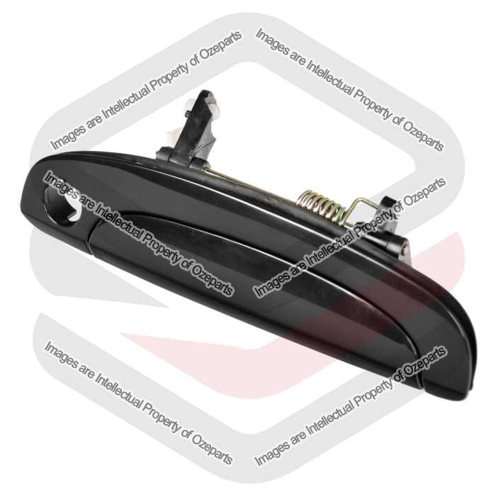 Front RH Right Hand Outer Door Handle (Black) For Hyundai Getz Hatch 2002~2011