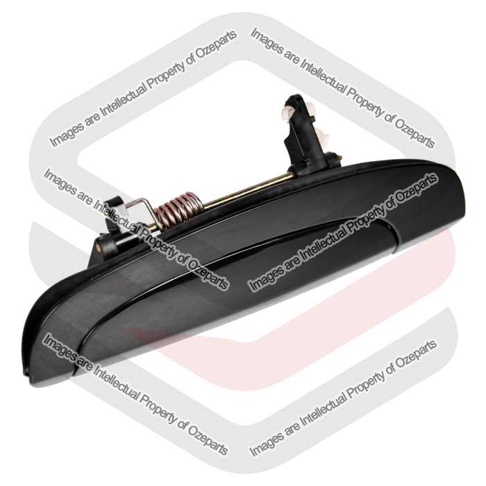 REAR LH Left Hand Outer Door Handle (Black) For Hyundai Getz Hatch 2002~2011
