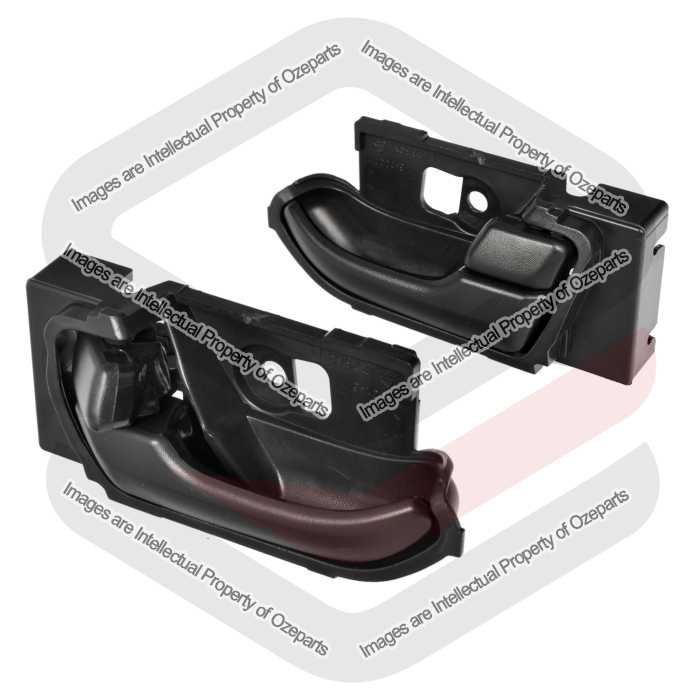 FRONT or REAR Pair LH+RH Inner Door Handle Black For Isuzu MUX MU-X 2013~2020