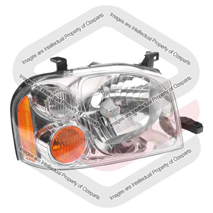 TYC Fits Nissan Navara UTE D22 2001~2015 | Headlight Head Light Front Lamp (Chrome) | RH RHS Right Hand (Driver Side)