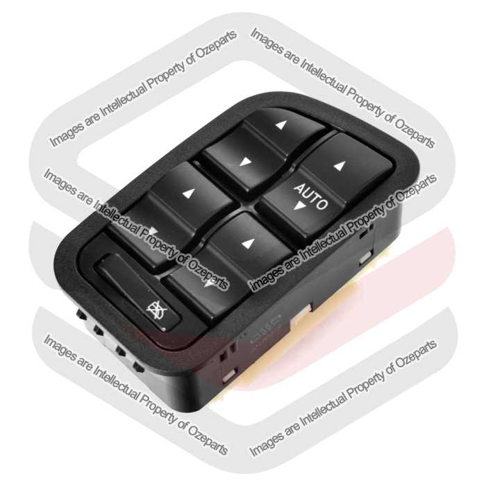 Ozeparts Fits Ford Falcon Fairmont Fairlane BA BF 2002~2010 | Electric Power Master Window Switch No Illumination (12 Pins) 4 Buttons Type | 1 Unit