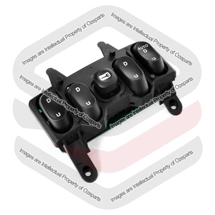 Ozeparts Fits Ford Falcon Fairmont Fairlane EF EL NF NL 1994~1998 | Electric Power Master Window Switch With Lock Button (4 Button) | 1 Unit