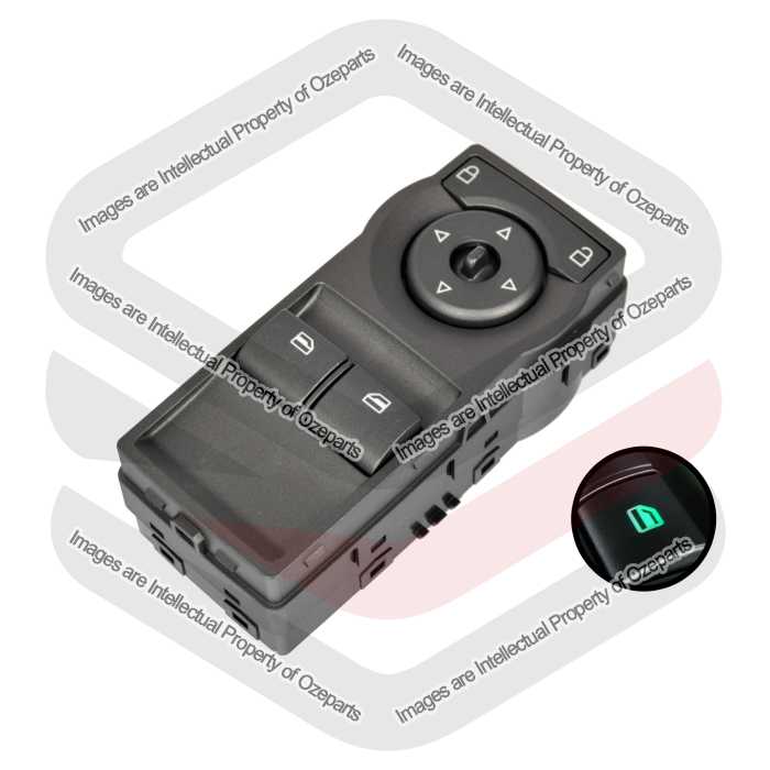 2 Button Power Master Window Switch (Green Illumination) For Holden VE Commodore