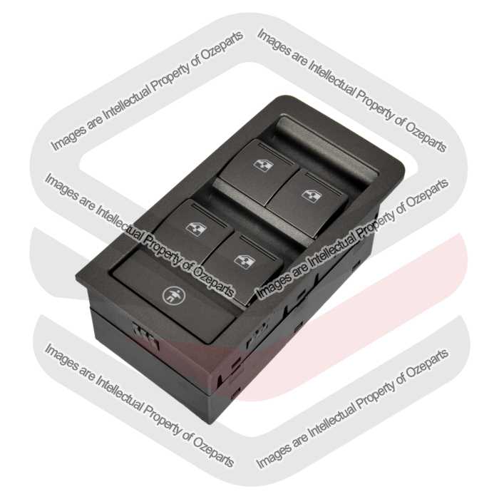 Power Master Window Switch 4 Buttons Metallic Grey For Holden Commodore VY VZ
