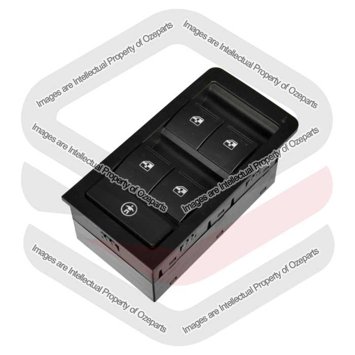 Switch Window  4 Buttons (Black with Red Illumination)
