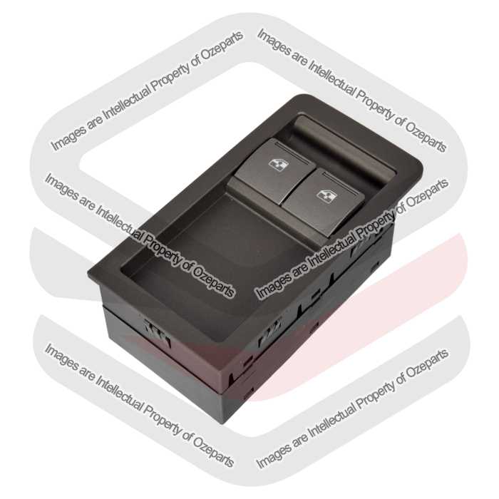 Power Master Window Switch 2 Button Metallic Grey For Holden Commodore VY VZ