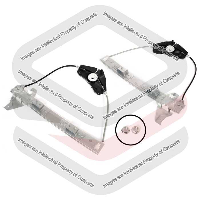 REAR Pair LH+RH Electric Window Regulator For Peugeot 407 04~08 Sedan Wagon