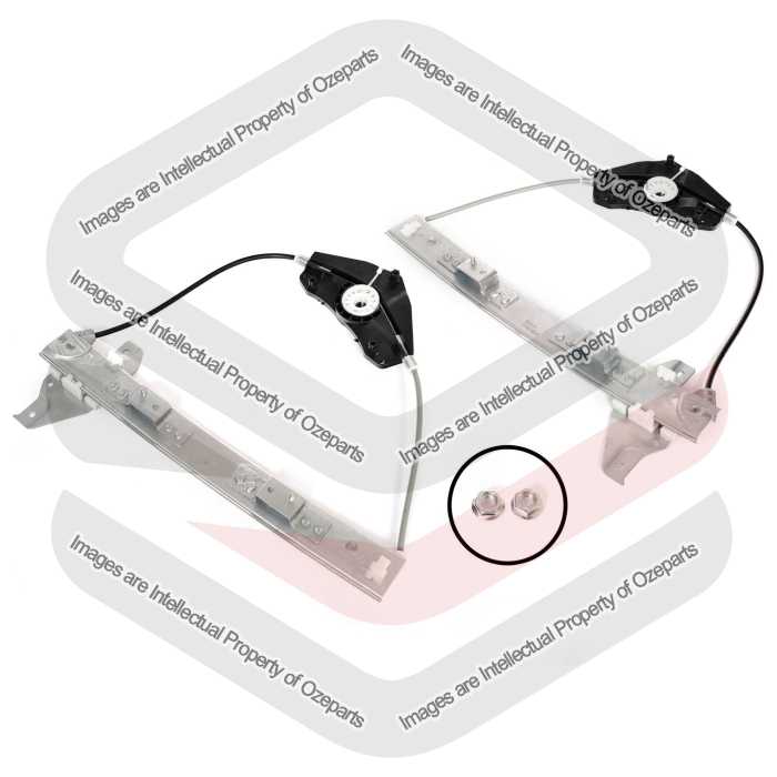 Door Regulator Rear (Electric No Motor) (SET LH+RH)