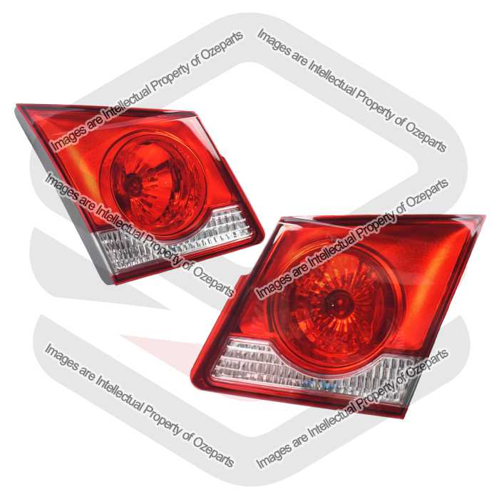 Pair LH+RH Boot Lid Light Inner Tail Lamp For Holden Cruze Sedan JG JH 09~16