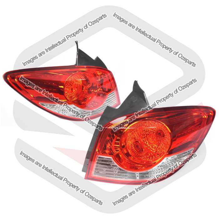 Set Pair LH+RH Tail Light Rear Lamp For Holden Cruze 5 Dr Hatch JH 2011~2016
