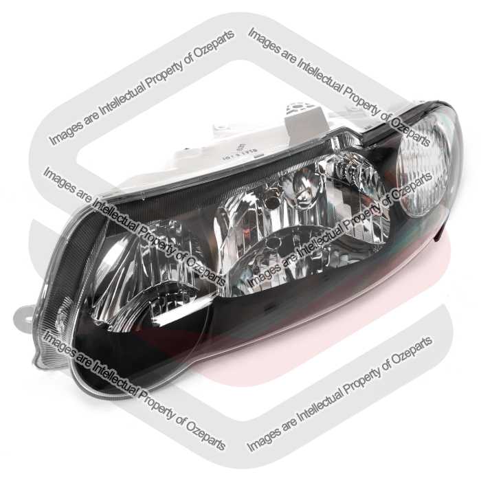 LH Left Hand Head Light Halogen Black Tear Drop For Holden Commodore VX VU SS