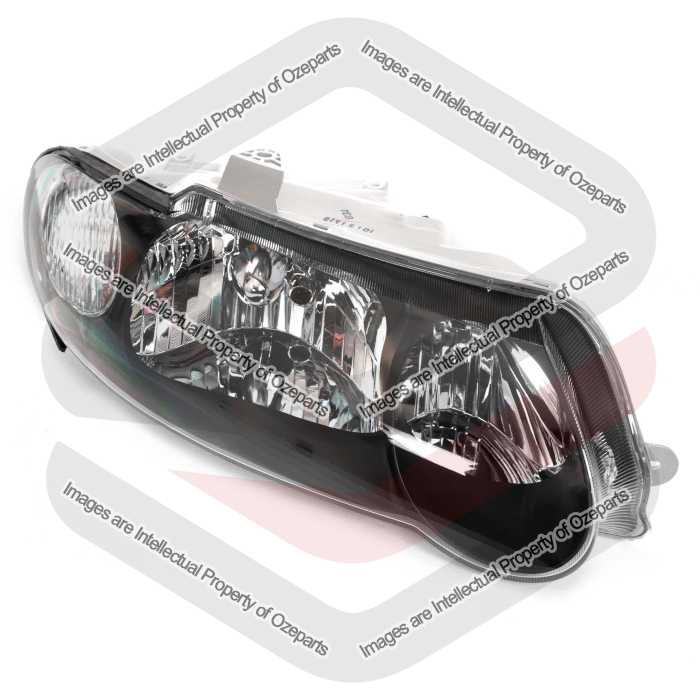 RH Right Hand Head Light Halogen Black Tear Drop For Holden Commodore VX VU SS