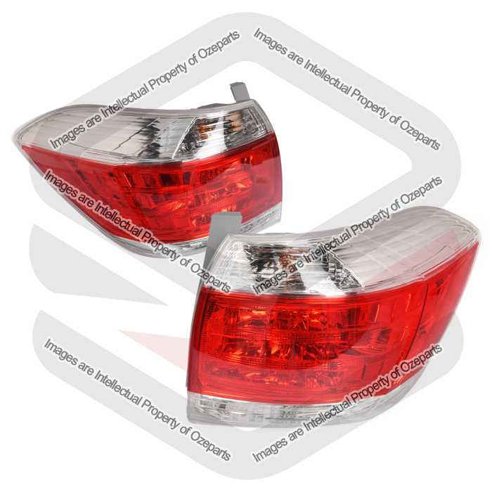 Pair LH+RH Taillight Tail Light Lamp For Toyota Kluger GSU40 Series 2 2010~2013