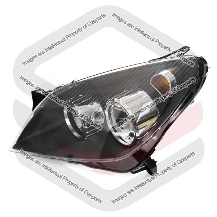 Head Light AM (Black Reflector) (Non Xenon)