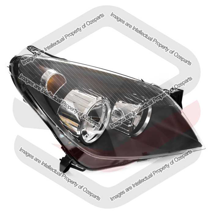 RH RHS Right Hand Head Light Front Lamp Black For Holden Astra AH Series 04~10