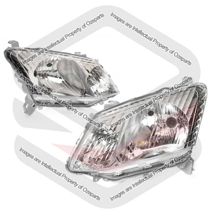 Set / Pair LH+RH Head Light Lamp (Halogen Type) For Isuzu Dmax D-Max 2012~2016