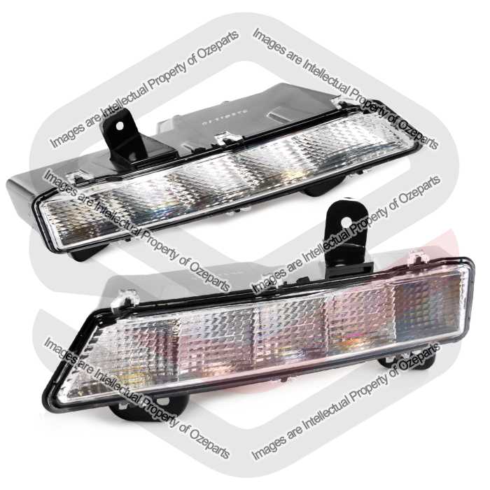 Pair LH+RH DRL Day Time Running Light Lamp For Holden Commodore VF 13~15 LED