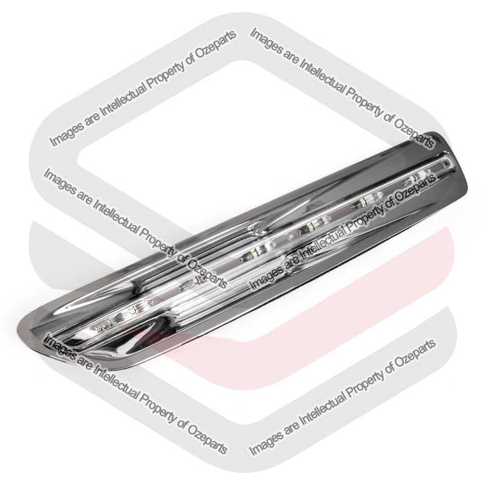 Holden Statesman WM WN LH Left LED Guard Flasher Indicator Light Lamp Chrome
