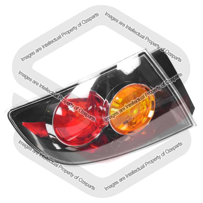 LH LHS Left Hand Tail Light Lamp Black For Mazda 3 BK s1 03~06 4 Dr Sedan SP23