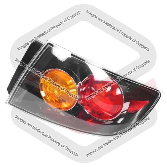 RH RHS Right Hand Tail Light Lamp Black For Mazda 3 BK s1 03~06 4 Dr Sedan SP23