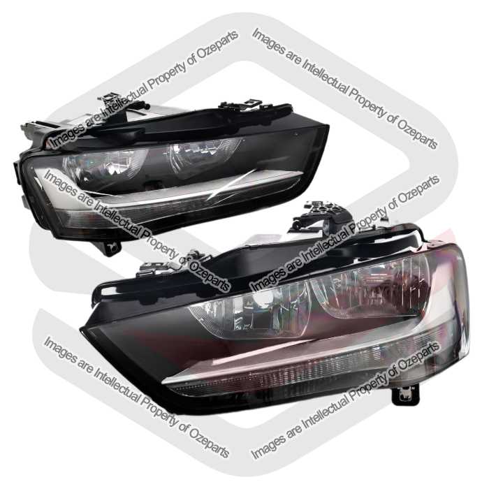 TYC Fits Audi A4 B8 2012~2016 Sedan Wagon | Headlights Head Lights Front Lamps (Non Xenon) | Pair of LH LHS Left Hand + RH RHS Right Hand