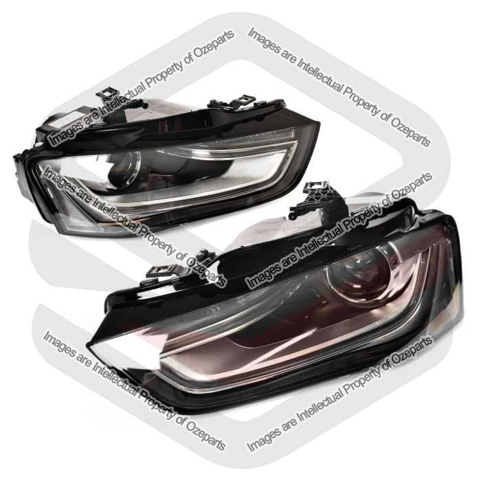 TYC Fits Audi A4 S4 B8 2012~2016 Sedan Wagon | Headlights Head Lights Front Lamps (Xenon / HID Type) | Pair of LH LHS Left Hand + RH RHS Right Hand