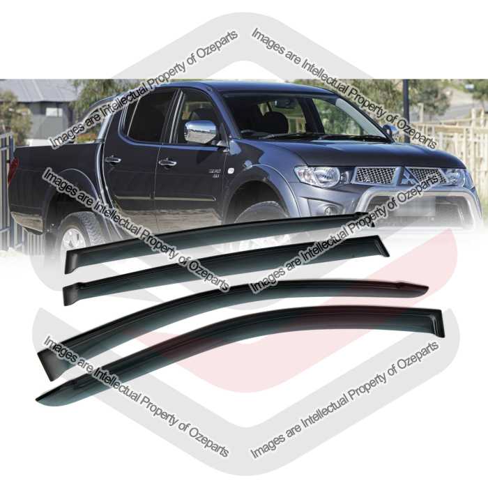 Weathershield Weather Shields Window Visor For Mitsubishi Triton ML MN 2006~2015