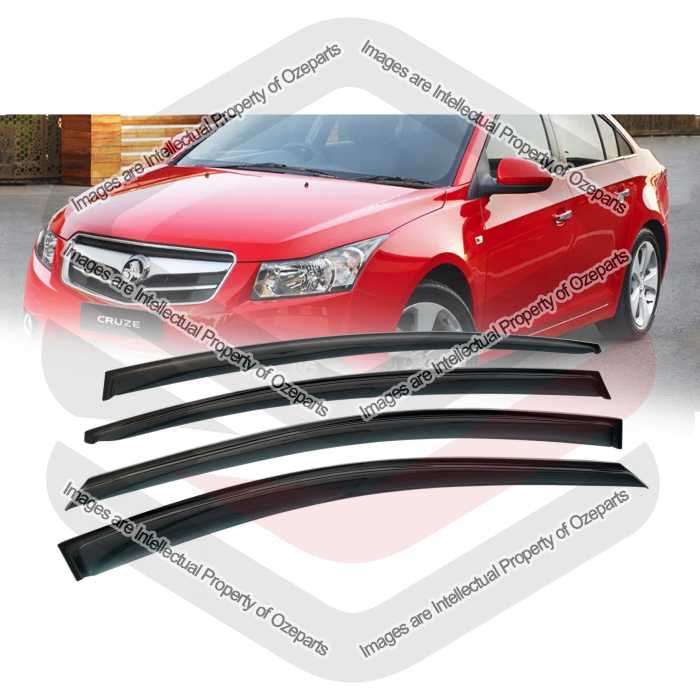 Door Window Visors - 4 Door Sedan (SET 4)