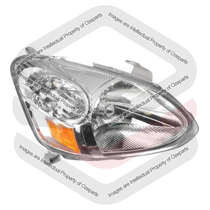 RH Right Hand Head Light Lamp For Toyota Echo BT 4 Door Sedan 2002~2005