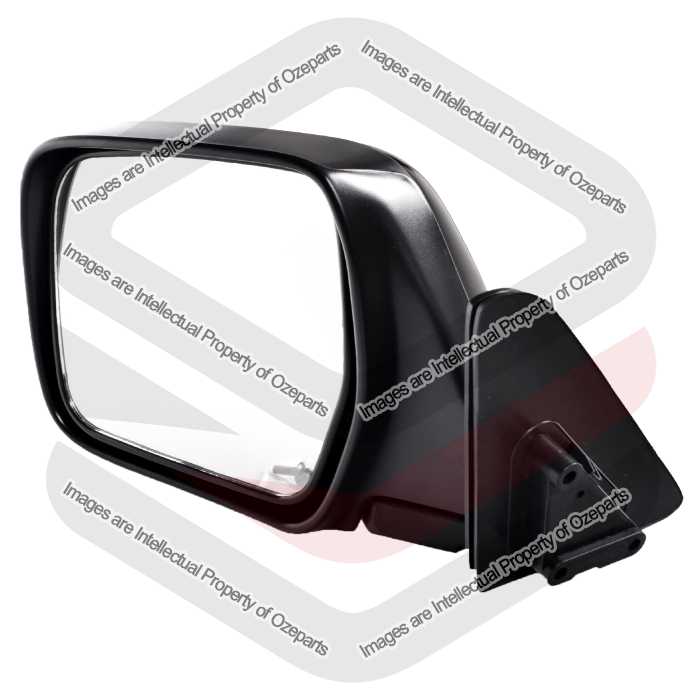 Door Mirror AM Manual Black (Flat Glass)