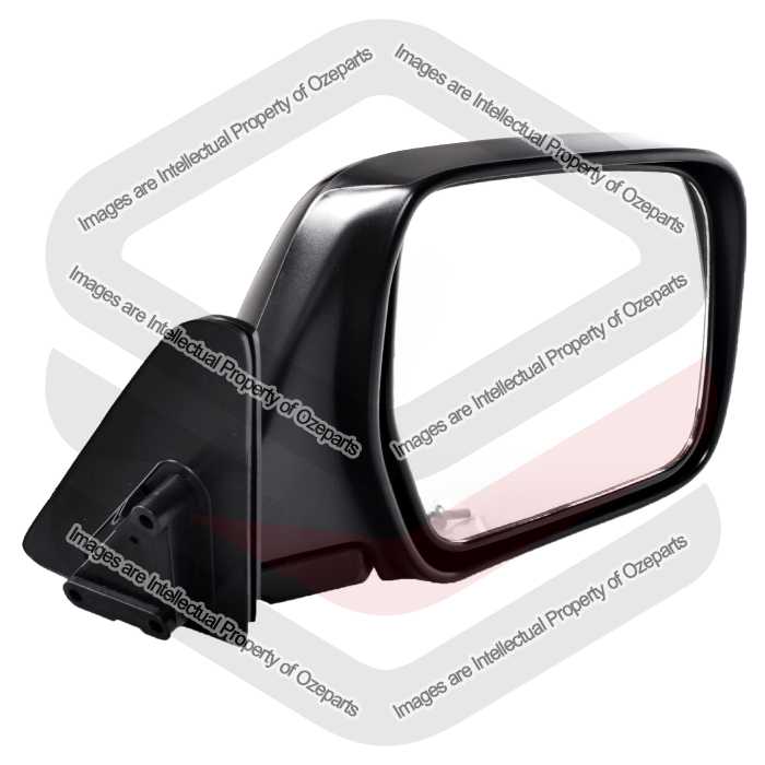 Door Mirror AM Manual Black (Flat Glass)