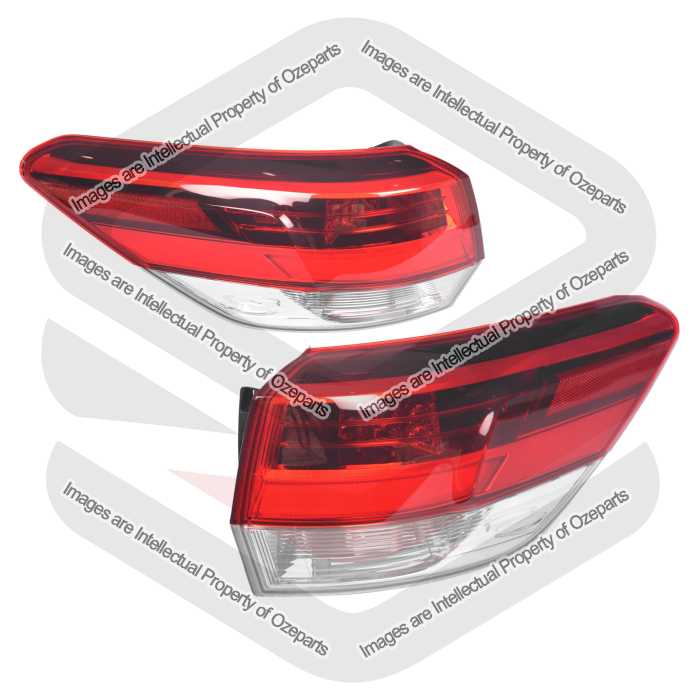 Set Pair LH+RH Tail Light Rear Lamp LED For Toyota Kluger GSU50 GSU55 2016~2020