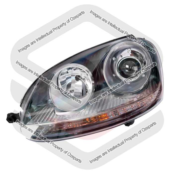 Head Light AM HID Xenon (Grey) GTI / R32