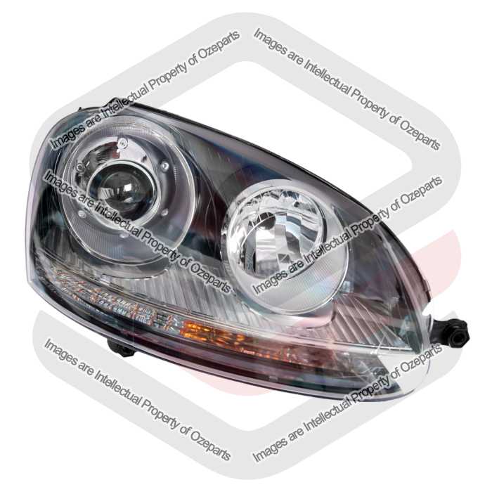 RH Right Head Light Grey Xenon HID For VW Volkswagen Golf GTI R32 2005~2009