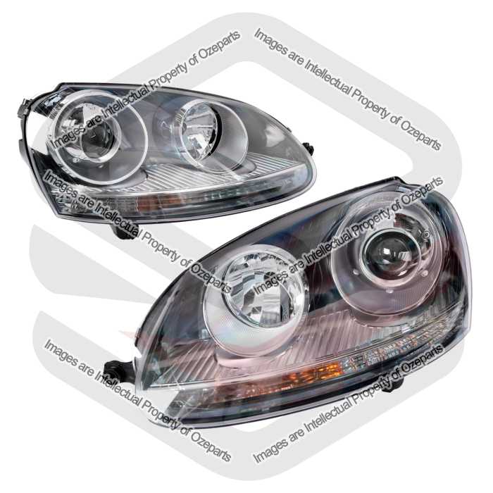 Head Light AM HID Xenon (Grey) GTI / R32 (SET LH+RH)
