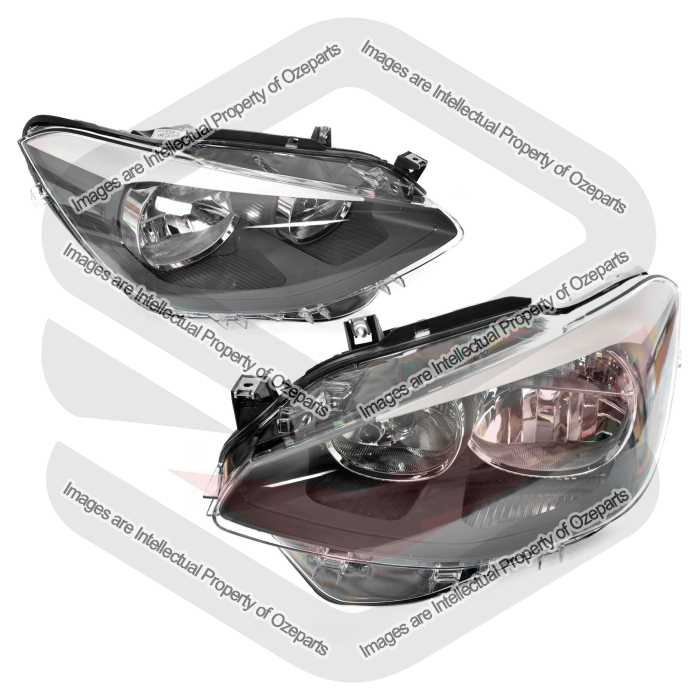 TYC Fits BMW 1 Series F20 S1 2011~2015 5 Door Hatch | Headlights Head Lights Front Lamps (Non Xenon) | Pair of LH LHS Left Hand + RH RHS Right Hand