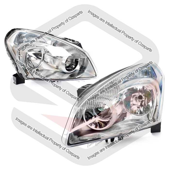 TYC Fits Nissan Dualis J10 2007~2009 | Headlights Head Lights Front Lamps | Pair of LH LHS Left Hand (Passenger) + RH RHS Right Hand (Driver)