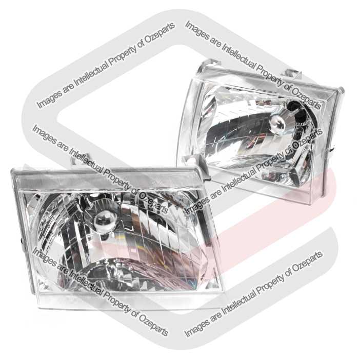 TYC Fits Ford Courier PG PH Ute 2002~2006 | Headlights Head Lights Front Lamps | Pair of LH LHS Left Hand (Passenger) + RH RHS Right Hand (Driver)