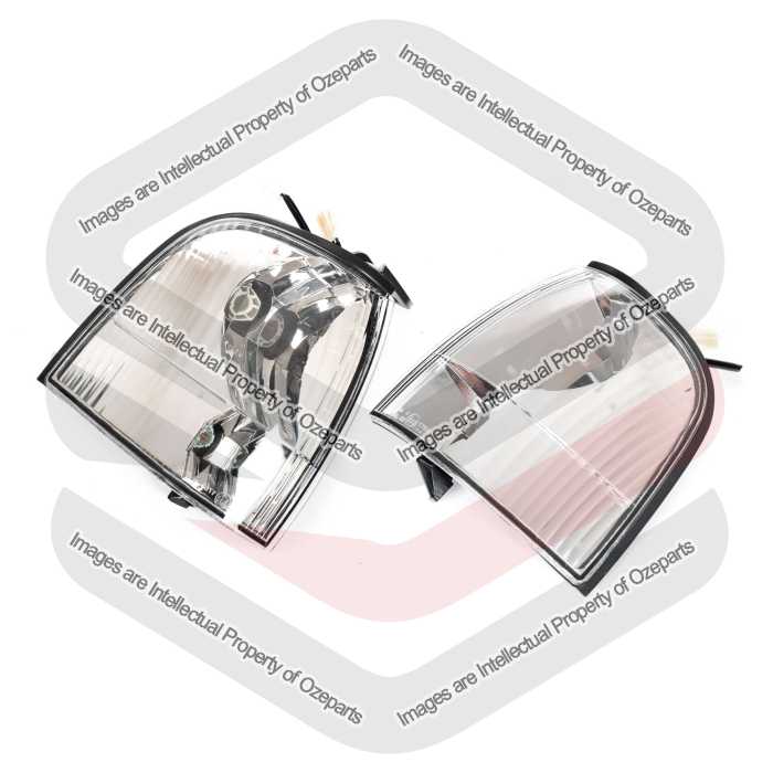 TYC Fits Ford Courier PG PH Ute 2002~2006 | Corner Lights Park Indicator Lamps | Pair of LH LHS Left Hand (Passenger) + RH RHS Right Hand (Driver)