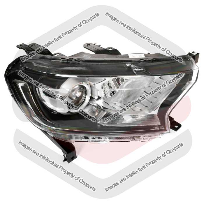 TYC Fits Ford Everest UA Series 2 2018~2022 Ambiente | Headlight Head Light Front Lamp (Projector, Non LED DRL) | RH RHS Right Hand (Driver Side)