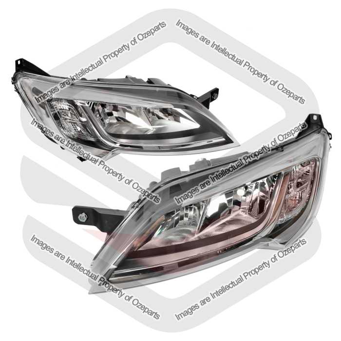 TYC Fits Fiat Ducato GEN 4 2014~On | Headlights Head Lights Front Lamps (No LED DRL) | Pair of LH LHS Left (Passenger) + RH RHS Right (Driver)
